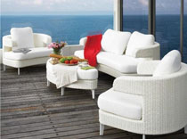 Rattan sofa living room sofa